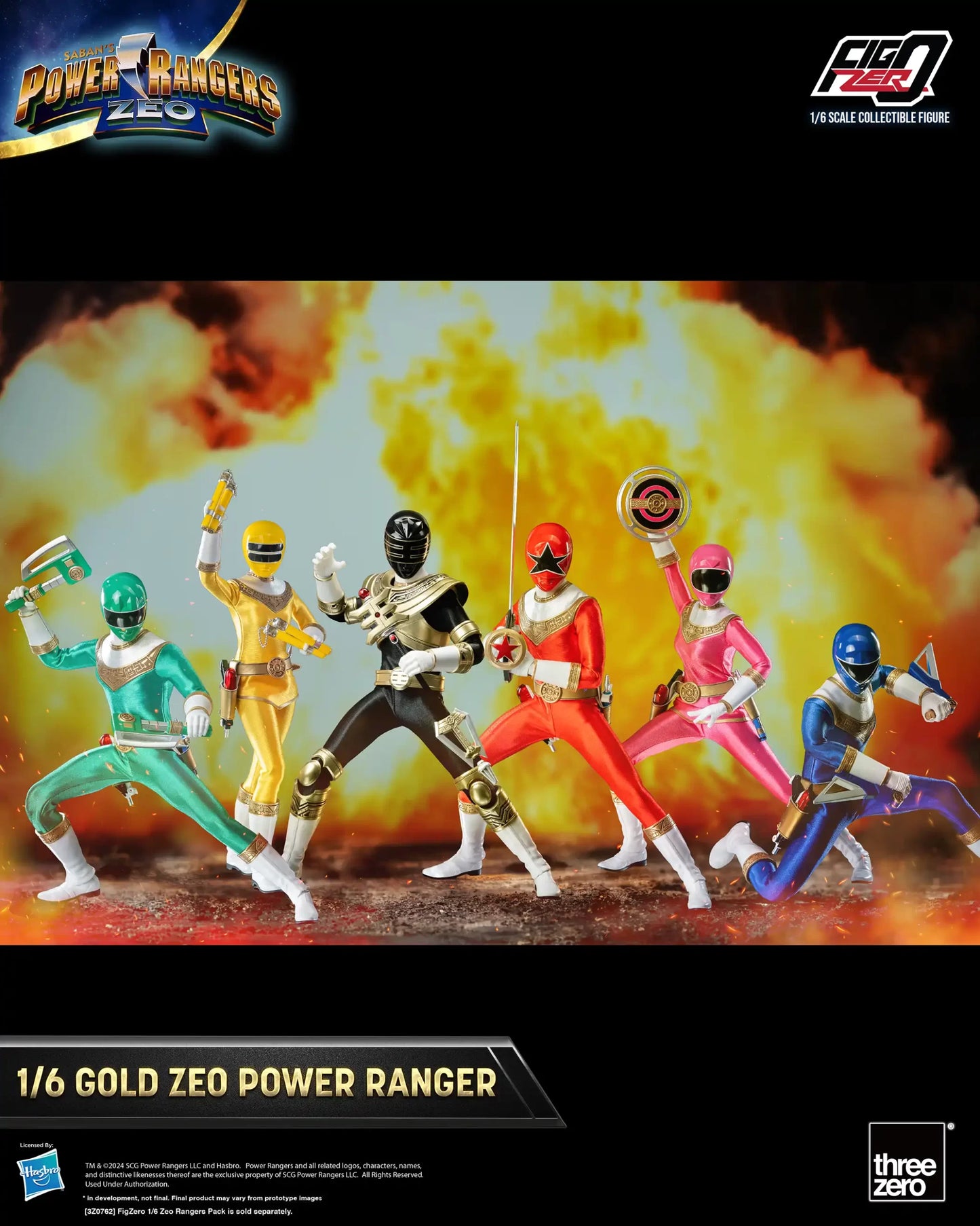 Power Rangers Zeo FigZero 1/6 Gold Zeo Power Ranger