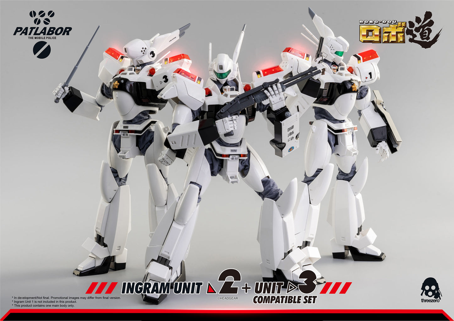 Mobile Police Patlabor ROBO-DOU Ingram Unit 2 + Unit 3 Compatible Set