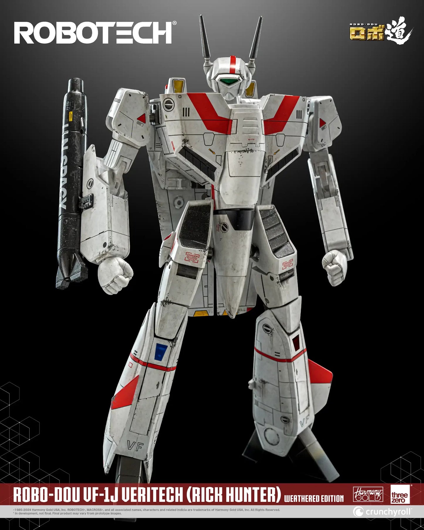 ROBOTECH ROBO-DOU ROBOTECH VF-1J Veritech (Rick Hunter) Weathered Edition