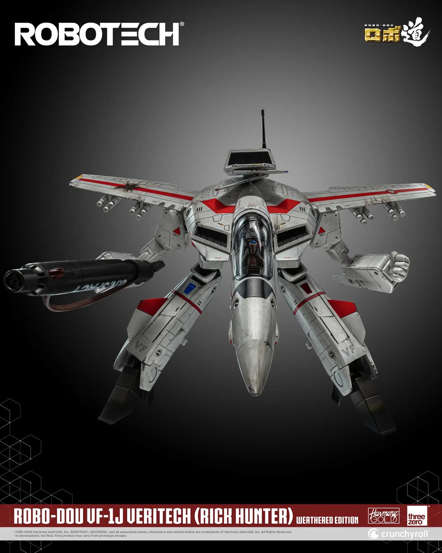 ROBOTECH ROBO-DOU ROBOTECH VF-1J Veritech (Rick Hunter) Weathered Edition