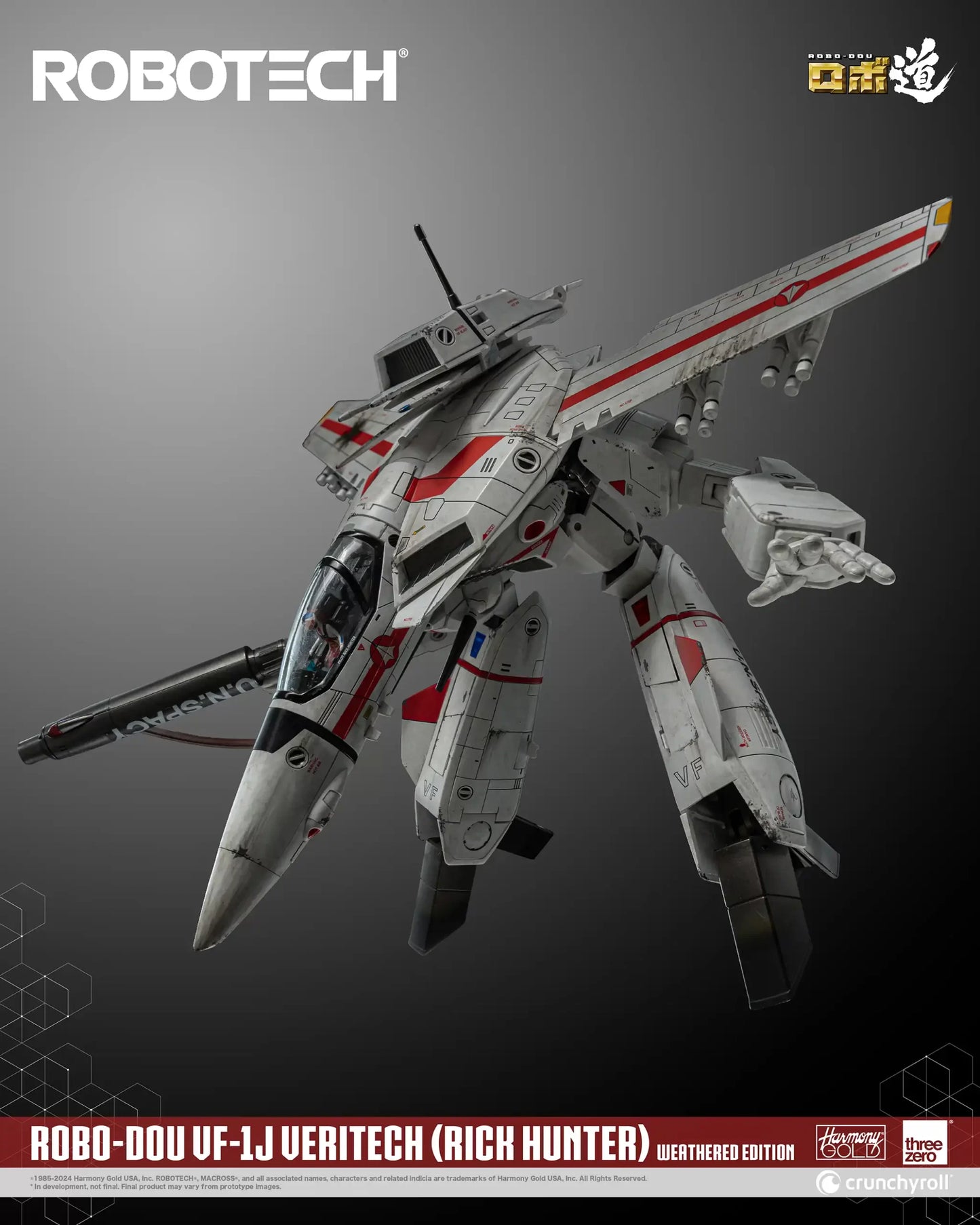 ROBOTECH ROBO-DOU ROBOTECH VF-1J Veritech (Rick Hunter) Weathered Edition