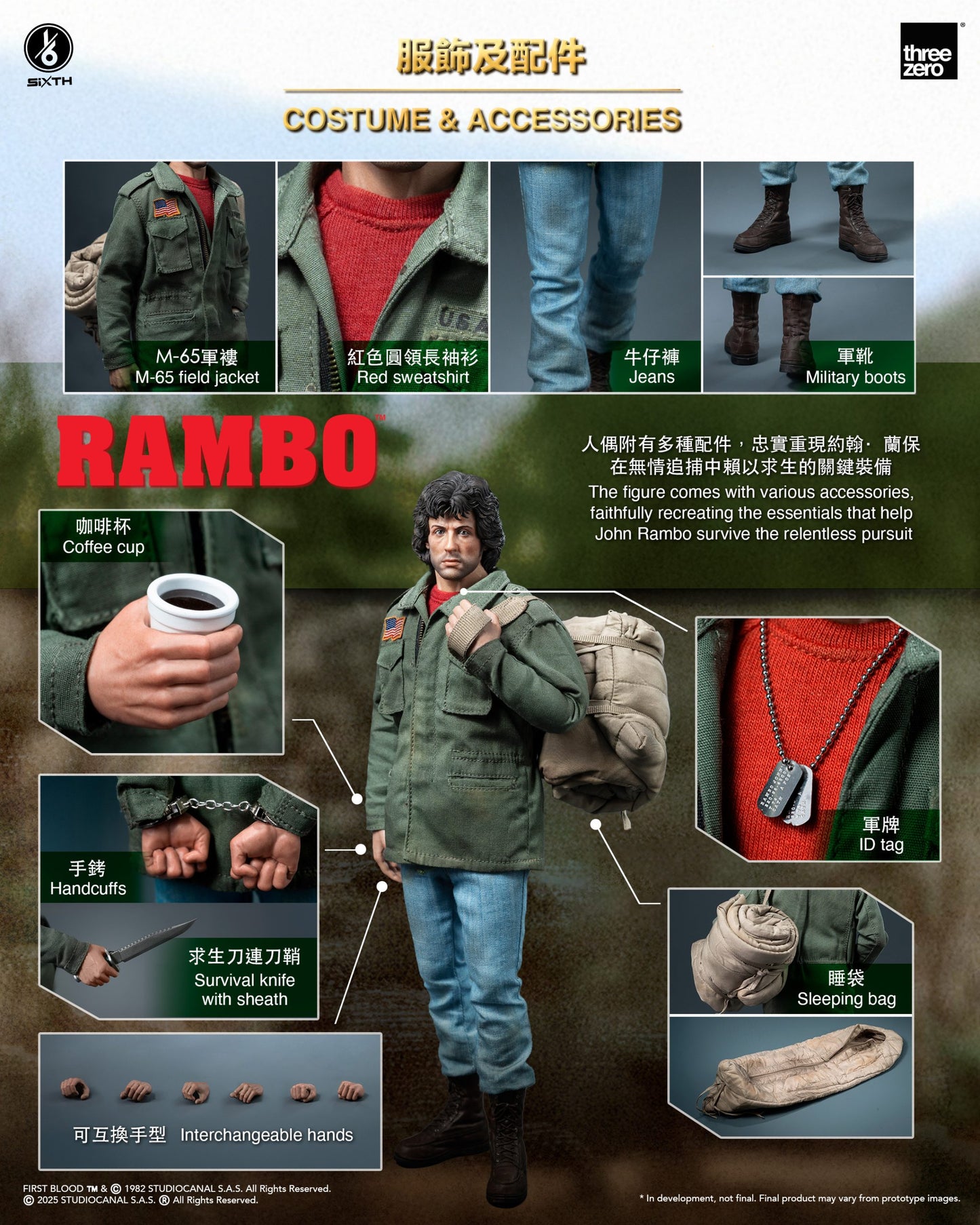 Rambo: First Blood 1/6 John Rambo (Field Jacket)