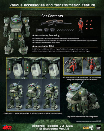 Armored Trooper VOTOMS 1/12 Scopedog Ver.1.5