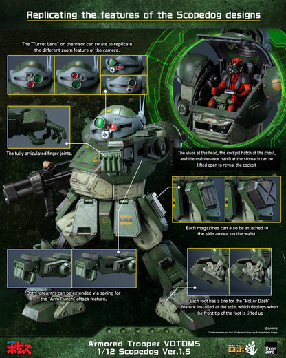 Armored Trooper VOTOMS 1/12 Scopedog Ver.1.5