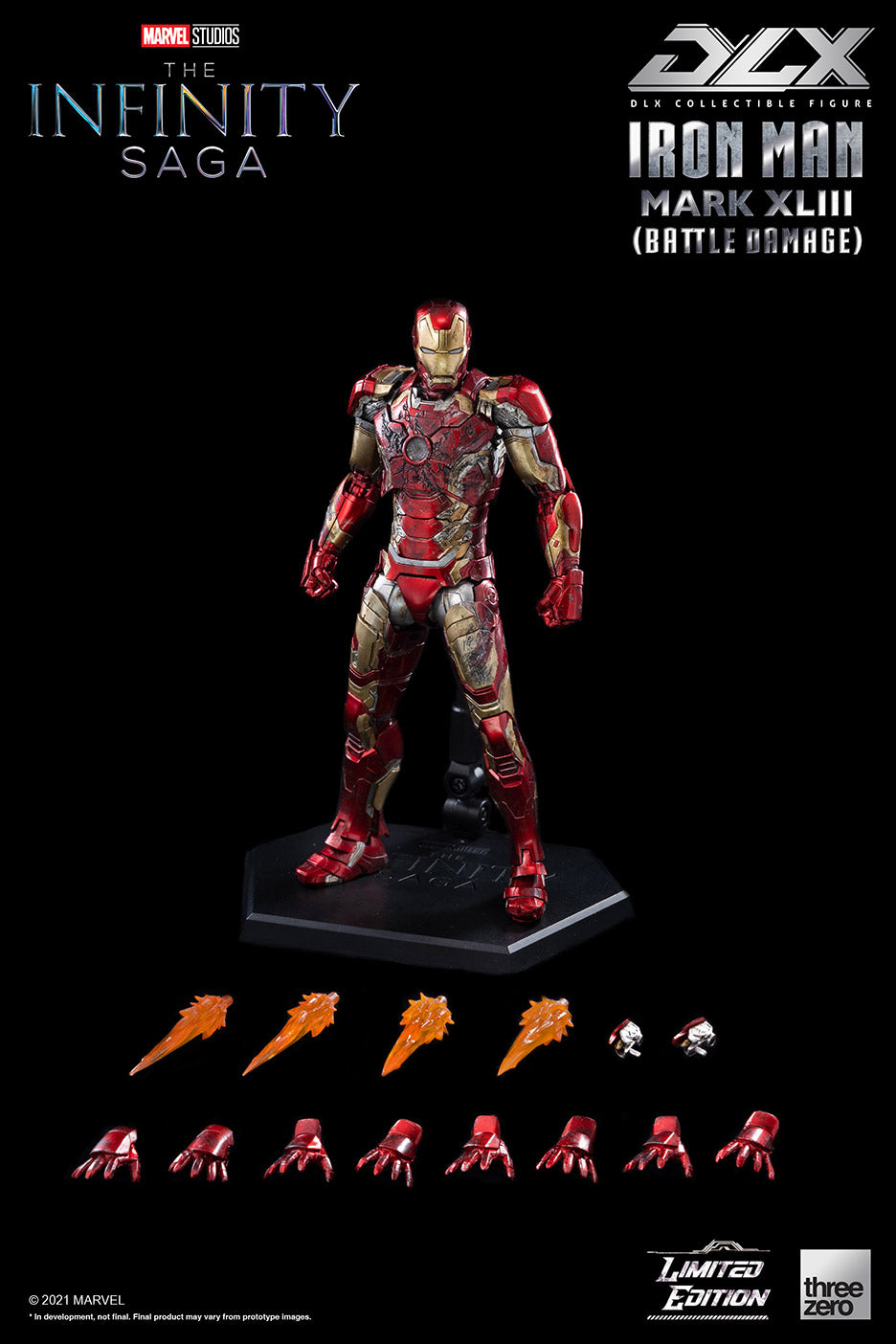 Marvel Studios: The Infinity Saga DLX Iron Man Mark 43 (Battle Damage)